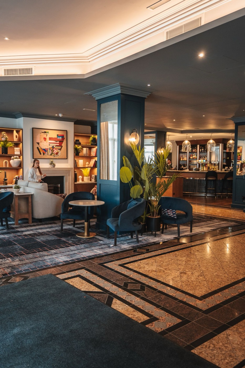 Modern hotel lobby, illustrative of the kind of properties we work with.